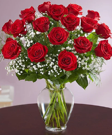 Rose Elegance Premium 18 Long Stem Red Roses Your Color Choice in Mansfield, TX | Mansfield Florist & Gifts
