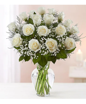 Rose Elegance Premium White Roses 