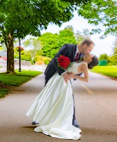 Rose Elopement Package Wedding Bouquet and Boutonniere