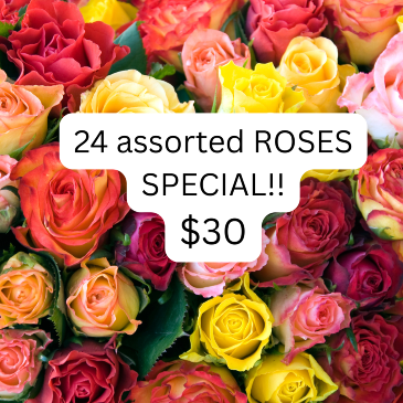 Rose Explosion Wrapped Bouquet in Abbotsford, BC | BUCKETS FRESH FLOWER MARKET INC.