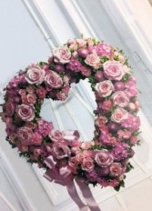 Rose Garden Heart standing spray