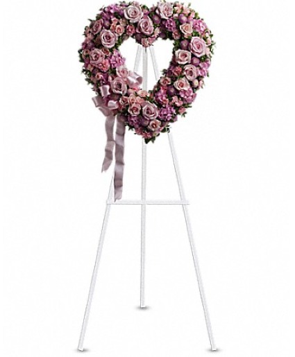 Rose Garden Heart Easel