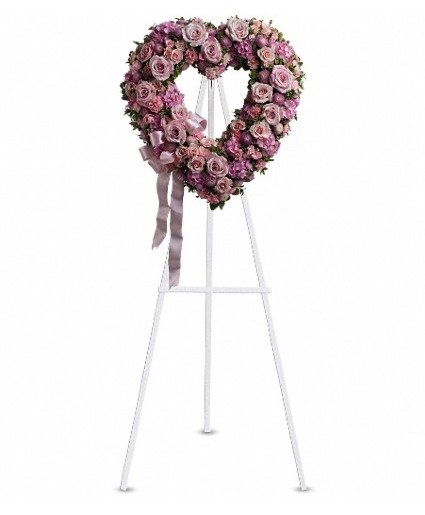 Rose Garden Heart Spray Open Heart