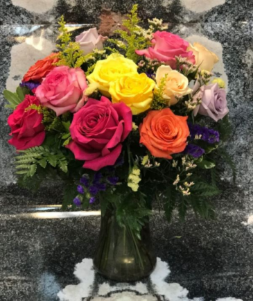 Rose Garden Vase Arrangement in Canton, GA | Canton Florist Rose Garden Vase Arrangement in Canton, GA | Canton Florist
