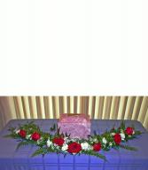 Rose Garland  Cremation Flowers (urn not included)