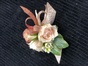 Rose Gold Boutonniere  