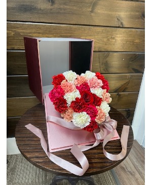 Rose Gold Heart Box Valentines Day
