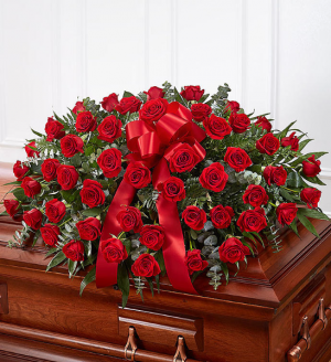 91323 ROSE HALF CASKET COVER 