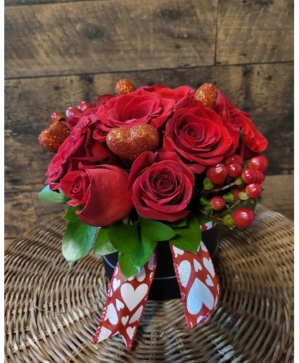 Rose hatbox roses