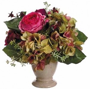 Rose & Hydrangea Bouquet-SILK BOTANICAL  
