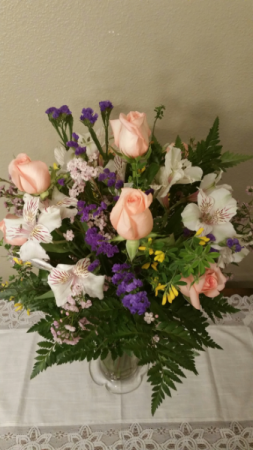 Rose & Lily / Splash of Color Sympathy Arrangement