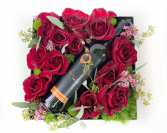 Rose-N-Wine Gift Box Gift Box with Roses