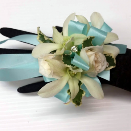 Rose & Orchid Corsage Wristlet Corsage