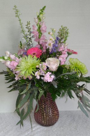 Rose Pink Bubble Vase