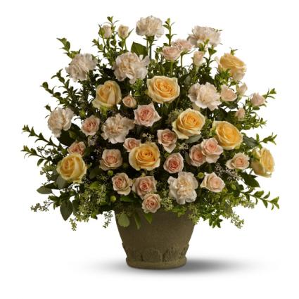Rose Remembrance Basket Funeral Flowers