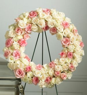 ROSE STANDING WREATH from Roma Florist 
