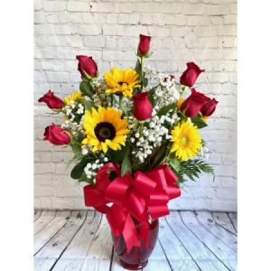 Rose & Sunflower Bouquet 