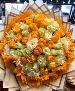 rose & sunflower love LOVE BOUQUET