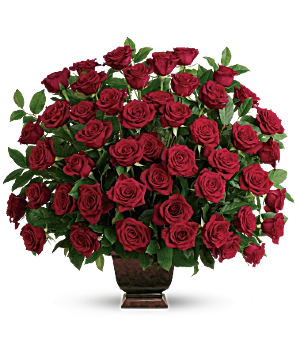 Rose Tribute flowers arrangement sympathy arrangement