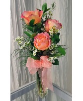 ROSE TRIO (peach or pink - color in stock) Designer's Choice