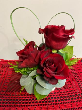 Rose Trio Flower Arrangement