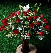 Rose vase arrangement  