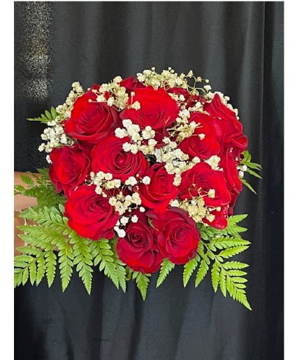 Rose Wedding Bouquet wrapped bouquet