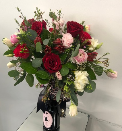 Rose wine flower arrangement  