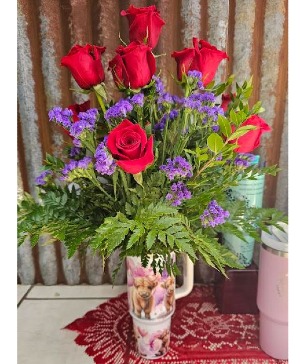 Roses and 40oz Tumbler Valentines