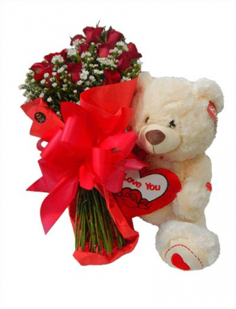 Roses and Bear 