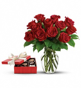 Roses and Chocolates Arrangement