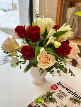 Roses and lilies
