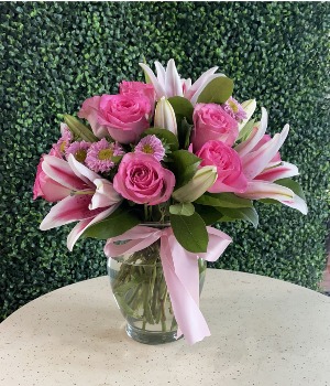 Roses and Lilies arrangement 