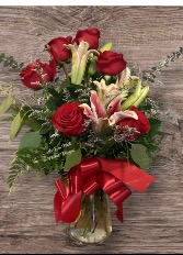 Roses and Lilies Arrangement 