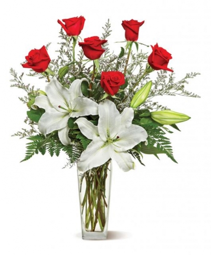 ROSES AND LILIES Fresh Floral