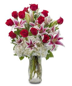 roses and lily bouquet 