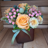 Roses and More Cube  Arrangement in Surrey, British Columbia | Hunters Garden Centre And Flower Shop
