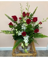 Roses and Orchid Special  Valentines Day 