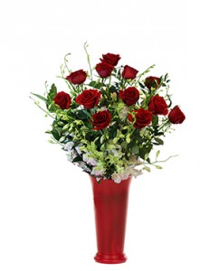 Roses and Orchids Vase in Clearwater, FL | FLOWERAMA Roses and Orchids Vase in Clearwater, FL | FLOWERAMA