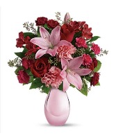 Roses And Pearls Bouquet Valentines