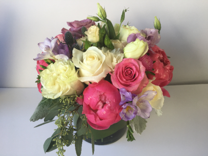 Roses and Peonies With Freesia