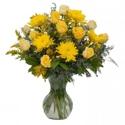 Roses and Sunshine Arrangement