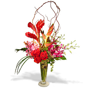 Roses and Tropicals Bouquet by Enchanted Florist of Cape Coral