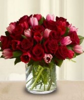 Roses and Tulips mix for Valentine's Day VALENTINE'S
