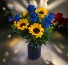 Roses are Red...BUT sometimes Blue!! Blue Roses and Sunflowers 