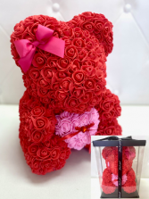 *SOLD OUT* LARGE AMORE ROSE BEAR - RED 