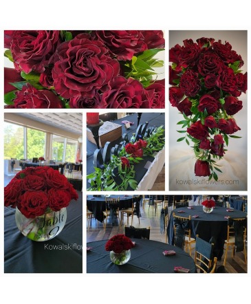 "Roses are Red" Wedding Flowers in Whitesboro, NY | KOWALSKI FLOWERS INC.