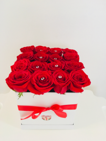 Roses arrangement box