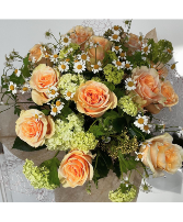 Roses Bouquet - Peaches 