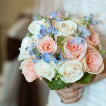 Roses & Delphinium Bouquet 